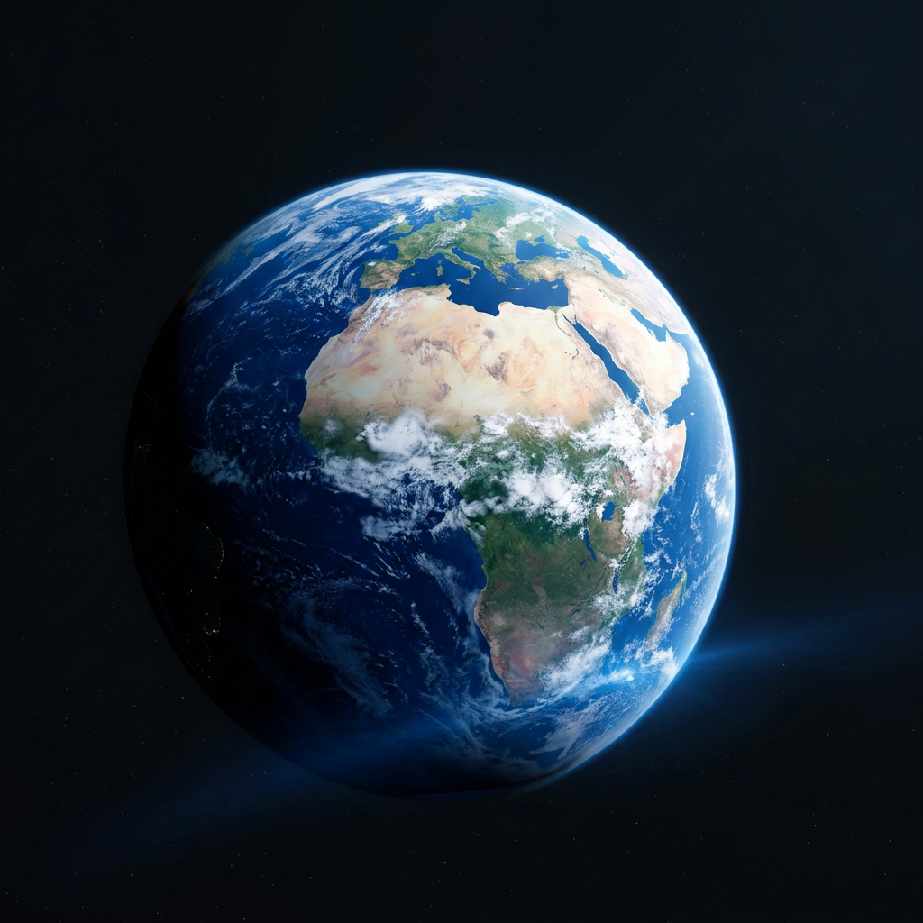 Die Erde aus dem Weltall – die „Blaue Murmel“, Leitmotiv von BLUE MARBLE HEALTH